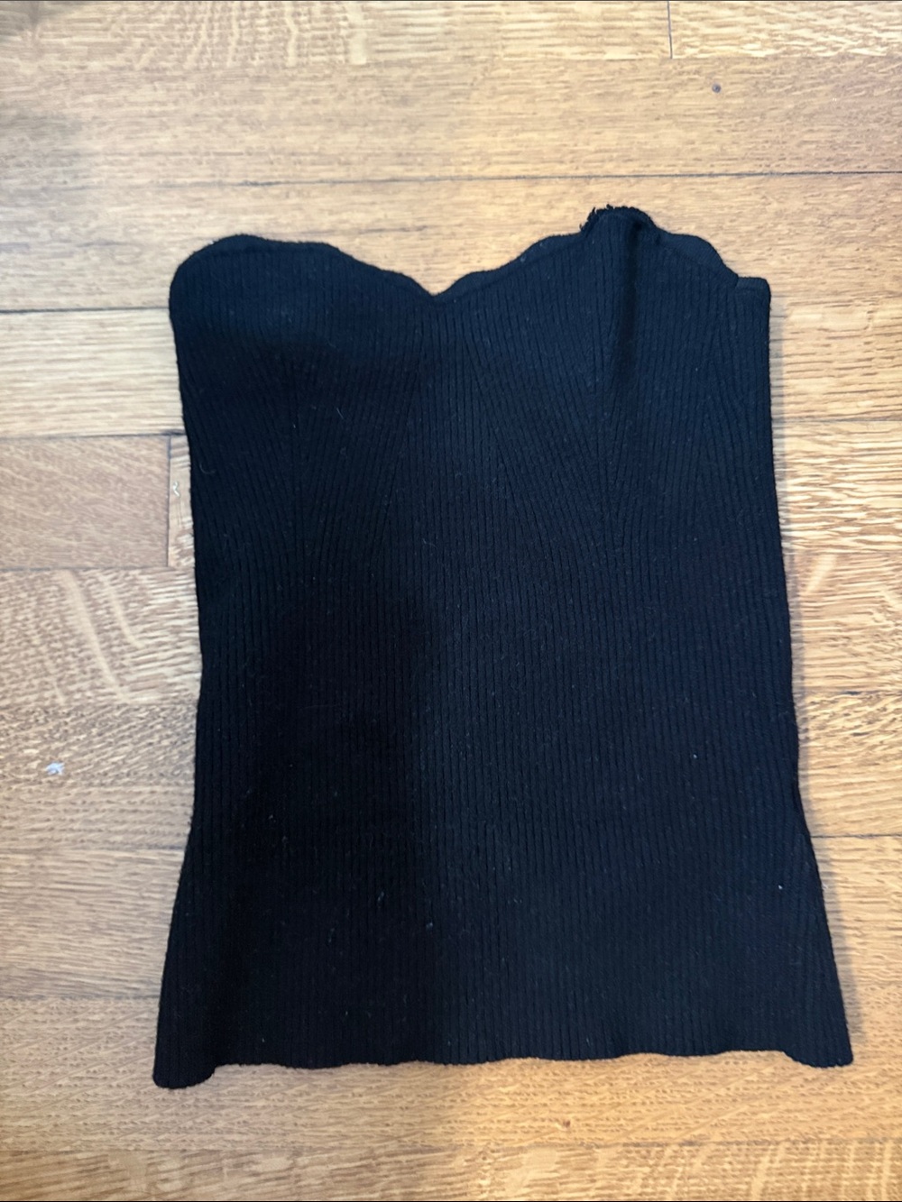Aritzia Black Knit Strapless Tube Top